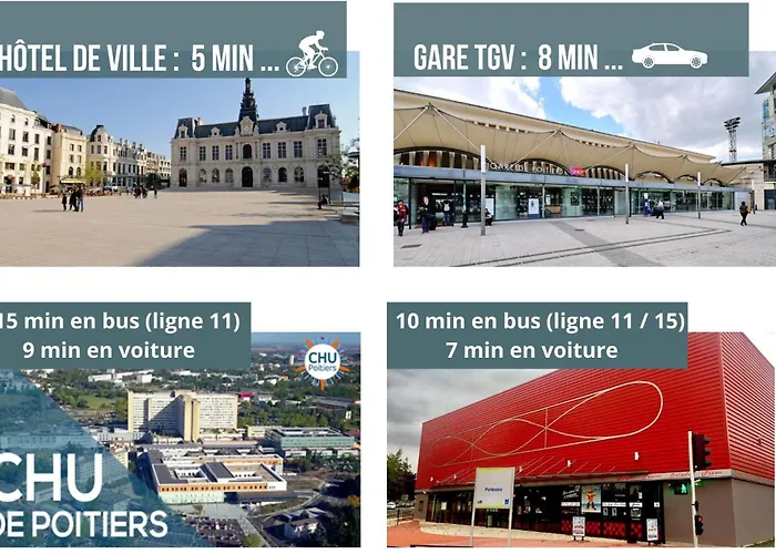 Duplex Le Coligny - Calme - Proche Centre Poitiers, Patinoire, Universite - Chu - Futuroscope A 20min * Poitiers